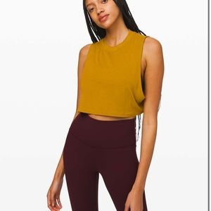 LULULEMON ALL YOURS BOYFRIEND CROPPED TANK SIZE 4